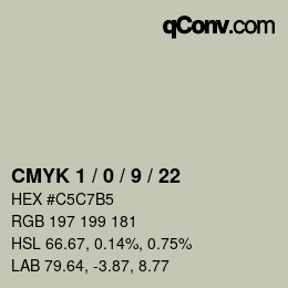 Color code: CMYK 1 / 0 / 9 / 22 | qconv.com