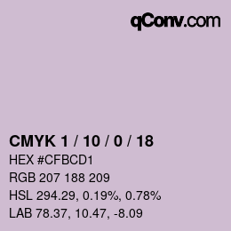 Color code: CMYK 1 / 10 / 0 / 18 | qconv.com