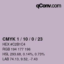 Color code: CMYK 1 / 10 / 0 / 23 | qconv.com