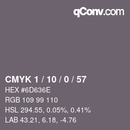 Color code: CMYK 1 / 10 / 0 / 57 | qconv.com