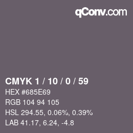 Color code: CMYK 1 / 10 / 0 / 59 | qconv.com