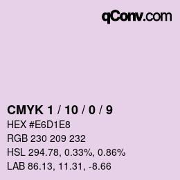 Color code: CMYK 1 / 10 / 0 / 9 | qconv.com