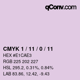 Color code: CMYK 1 / 11 / 0 / 11 | qconv.com