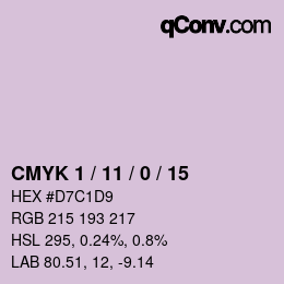 Color code: CMYK 1 / 11 / 0 / 15 | qconv.com