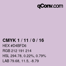 カラーコード: CMYK 1 / 11 / 0 / 16 | qconv.com