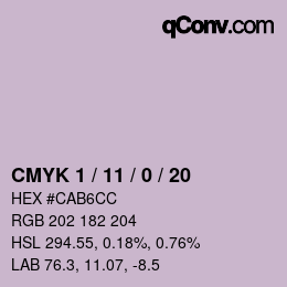 Color code: CMYK 1 / 11 / 0 / 20 | qconv.com