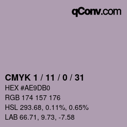 Color code: CMYK 1 / 11 / 0 / 31 | qconv.com