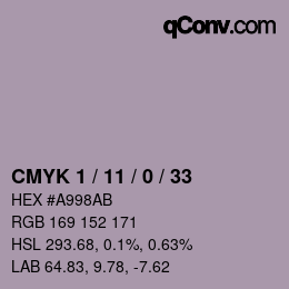 Color code: CMYK 1 / 11 / 0 / 33 | qconv.com