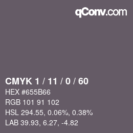 カラーコード: CMYK 1 / 11 / 0 / 60 | qconv.com