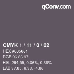 Color code: CMYK 1 / 11 / 0 / 62 | qconv.com