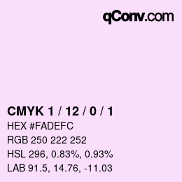 Color code: CMYK 1 / 12 / 0 / 1 | qconv.com