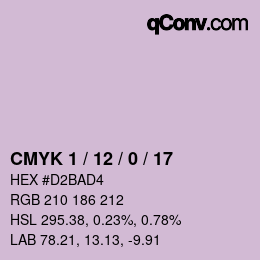 Color code: CMYK 1 / 12 / 0 / 17 | qconv.com