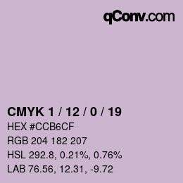 Color code: CMYK 1 / 12 / 0 / 19 | qconv.com