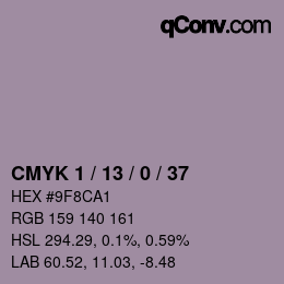 Color code: CMYK 1 / 13 / 0 / 37 | qconv.com