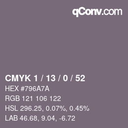 Color code: CMYK 1 / 13 / 0 / 52 | qconv.com