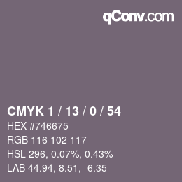 Color code: CMYK 1 / 13 / 0 / 54 | qconv.com