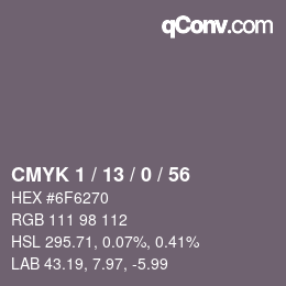 Color code: CMYK 1 / 13 / 0 / 56 | qconv.com