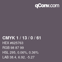 カラーコード: CMYK 1 / 13 / 0 / 61 | qconv.com