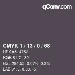 颜色代码: CMYK 1 / 13 / 0 / 68 | qconv.com