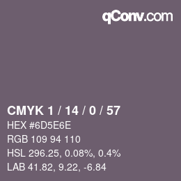 カラーコード: CMYK 1 / 14 / 0 / 57 | qconv.com