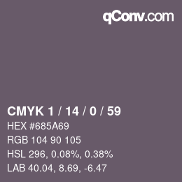 カラーコード: CMYK 1 / 14 / 0 / 59 | qconv.com