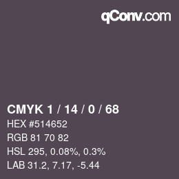 Color code: CMYK 1 / 14 / 0 / 68 | qconv.com