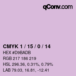 Color code: CMYK 1 / 15 / 0 / 14 | qconv.com