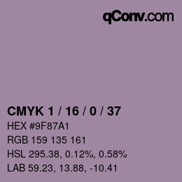 Color code: CMYK 1 / 16 / 0 / 37 | qconv.com