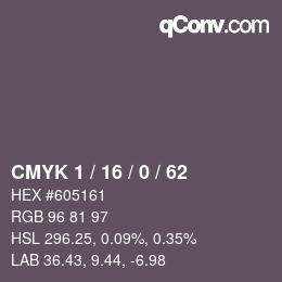 Color code: CMYK 1 / 16 / 0 / 62 | qconv.com