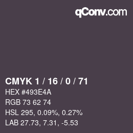 Código de color: CMYK 1 / 16 / 0 / 71 | qconv.com