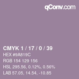 Color code: CMYK 1 / 17 / 0 / 39 | qconv.com