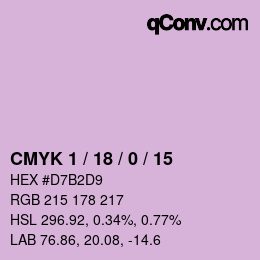 Color code: CMYK 1 / 18 / 0 / 15 | qconv.com