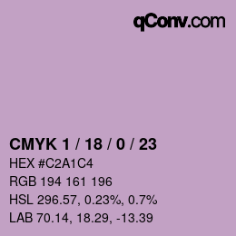 Color code: CMYK 1 / 18 / 0 / 23 | qconv.com