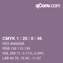 Color code: CMYK 1 / 20 / 0 / 46 | qconv.com