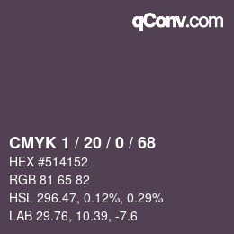 颜色代码: CMYK 1 / 20 / 0 / 68 | qconv.com