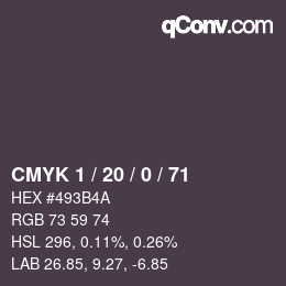 Color code: CMYK 1 / 20 / 0 / 71 | qconv.com