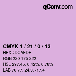 Color code: CMYK 1 / 21 / 0 / 13 | qconv.com