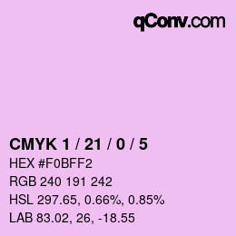 Color code: CMYK 1 / 21 / 0 / 5 | qconv.com