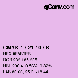Color code: CMYK 1 / 21 / 0 / 8 | qconv.com