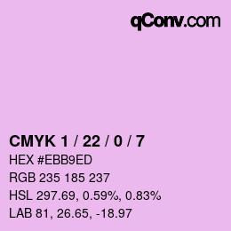 Color code: CMYK 1 / 22 / 0 / 7 | qconv.com