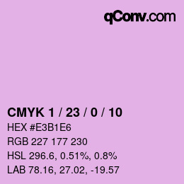 カラーコード: CMYK 1 / 23 / 0 / 10 | qconv.com