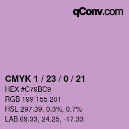 Color code: CMYK 1 / 23 / 0 / 21 | qconv.com