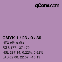カラーコード: CMYK 1 / 23 / 0 / 30 | qconv.com
