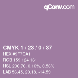 Color code: CMYK 1 / 23 / 0 / 37 | qconv.com