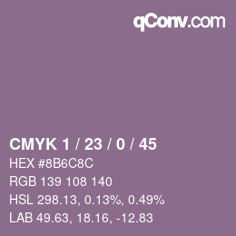 Color code: CMYK 1 / 23 / 0 / 45 | qconv.com