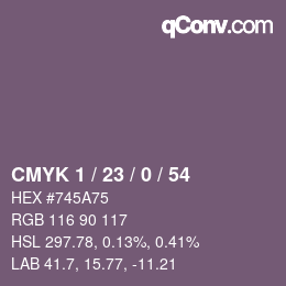 Color code: CMYK 1 / 23 / 0 / 54 | qconv.com