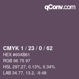 Color code: CMYK 1 / 23 / 0 / 62 | qconv.com