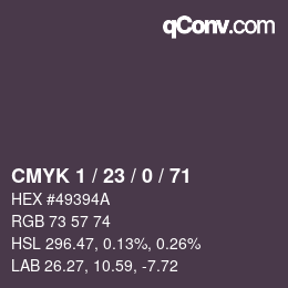 Color code: CMYK 1 / 23 / 0 / 71 | qconv.com