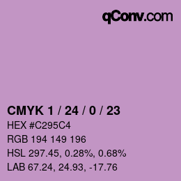 カラーコード: CMYK 1 / 24 / 0 / 23 | qconv.com