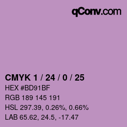 Color code: CMYK 1 / 24 / 0 / 25 | qconv.com